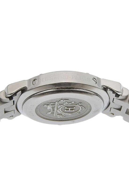 Hermes Clipper Stainless Steel Quartz Analog Display Brown Dial Watch main image 7